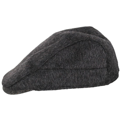 Dorfman Pacific | Arthur Wool Blend Ivy Cap | 160161 | profile | GREY