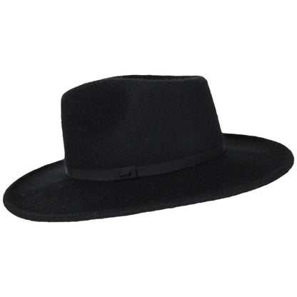 Bailey 1922 | Conlon Wool Felt Fedora Hat | 130391 | profile | BLACK