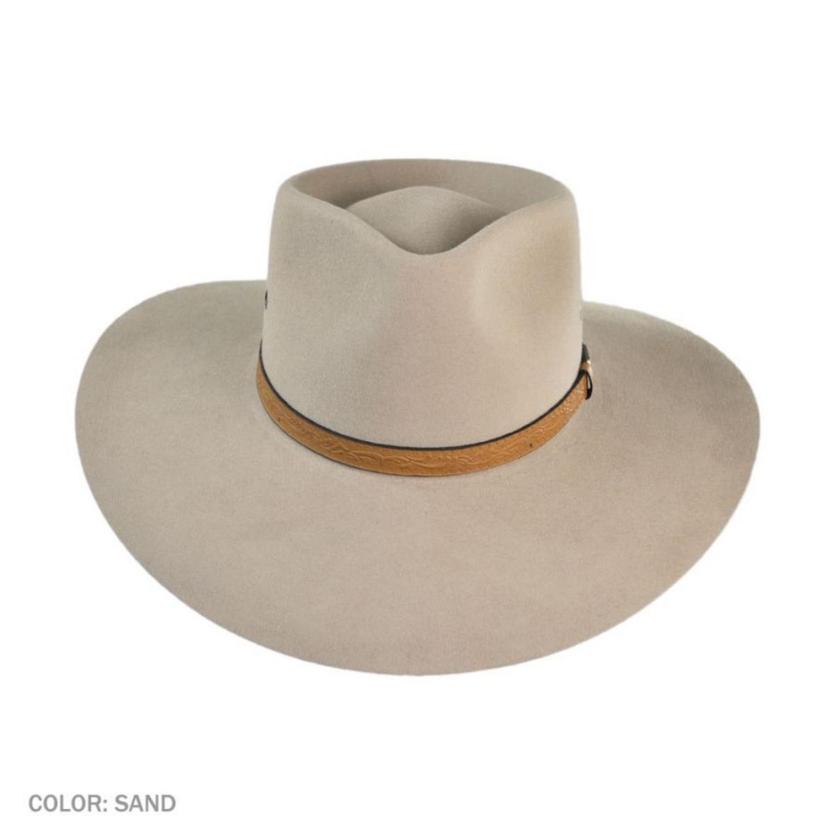 Akubra | Territory Fur Felt Australian Western Hat | 131703 | top | SAND