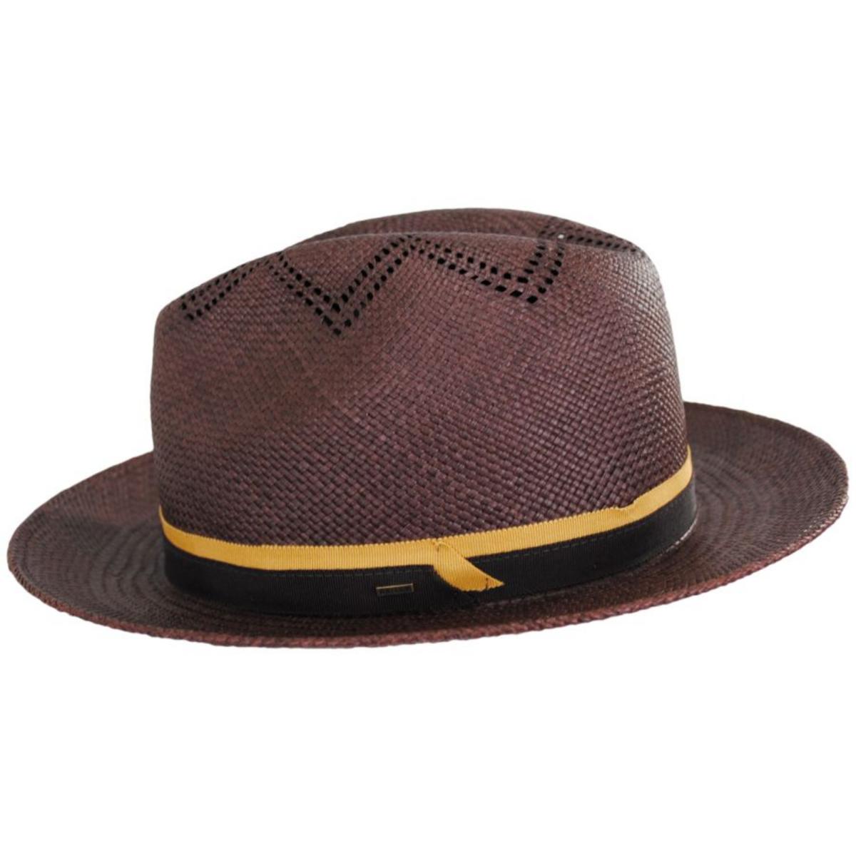 Bailey 1922 | Arion Panama Straw Fedora Hat | 127731 | profile | OAK