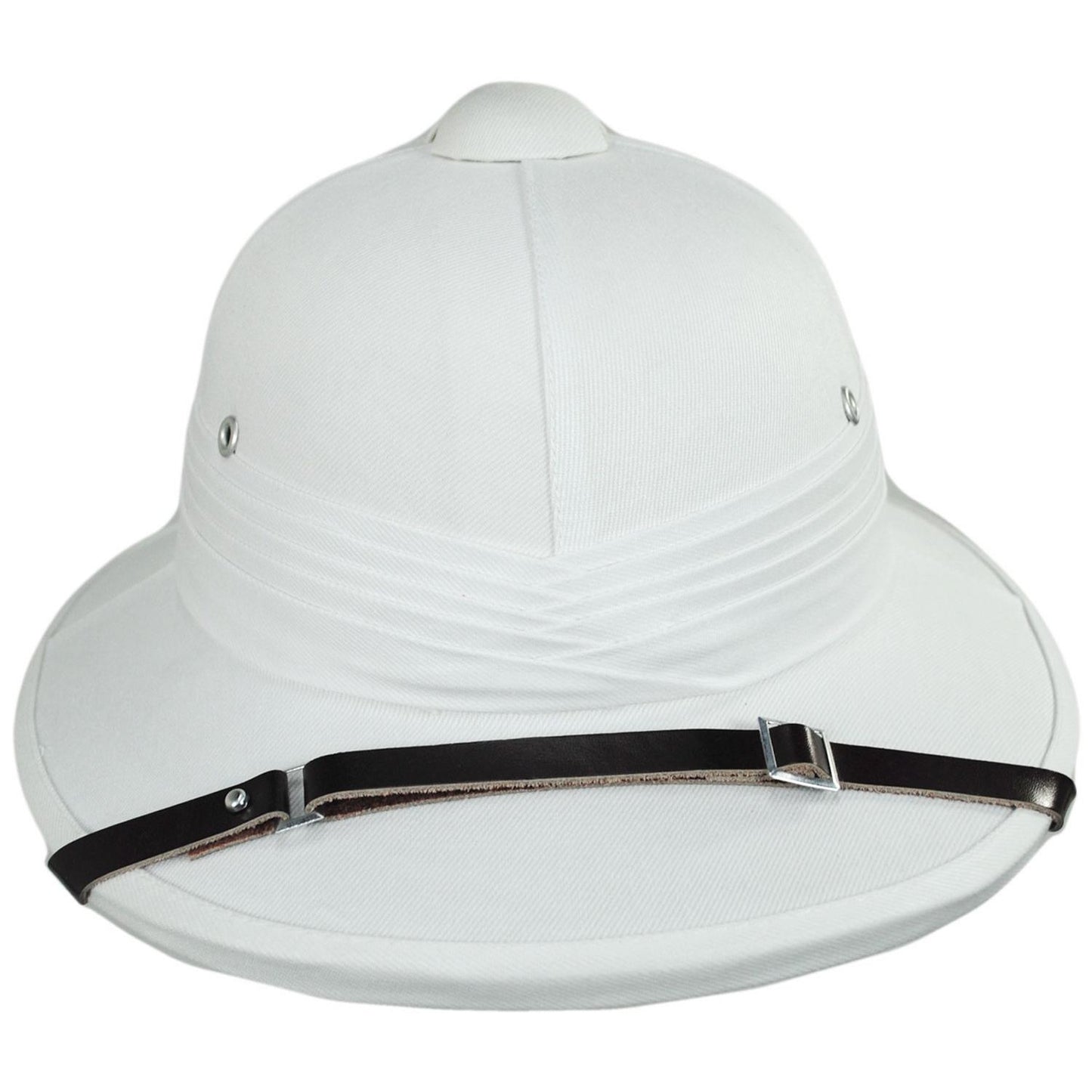 Village Hat Shop | Wholesale Indian Pith Helmet B2B Pre-Pack - White | B2B155805W | front | WHITE