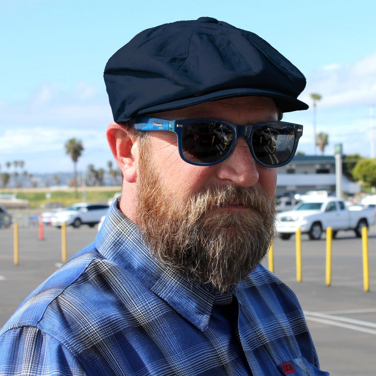 Jaxon Hats | Linen and Cotton Newsboy Cap | 167774 | lsmone | NAVY BLUE