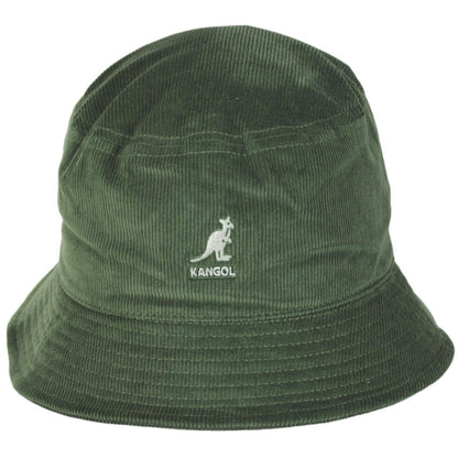 Kangol | Corduroy Cotton Blend Bucket Hat | 185710 | front | OLIVE