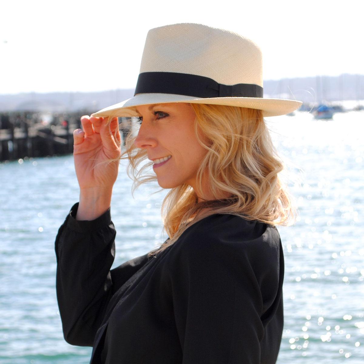 Jaxon Hats | Panama Straw C-Crown Fedora Hat | 127111 | lsftwo | NATURAL