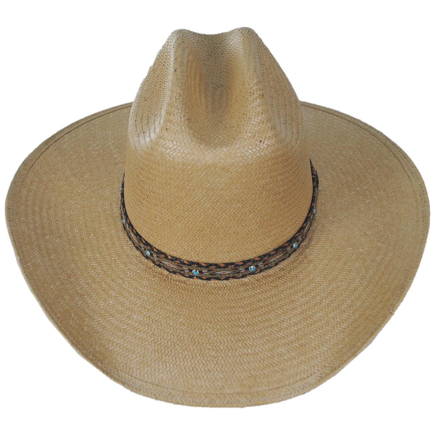 Stetson | Ashby Shantung Straw Western Hat | 127063 | front | TAN