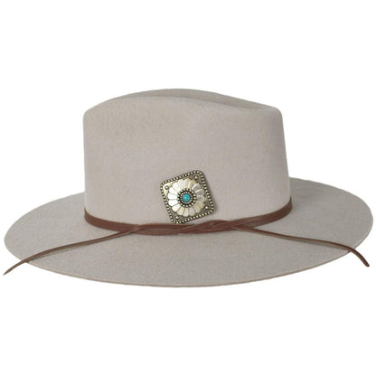 Charlie 1 Horse | Lone Butte Wool Felt Fedora Hat | 124795 | profile | SILVER BELLY