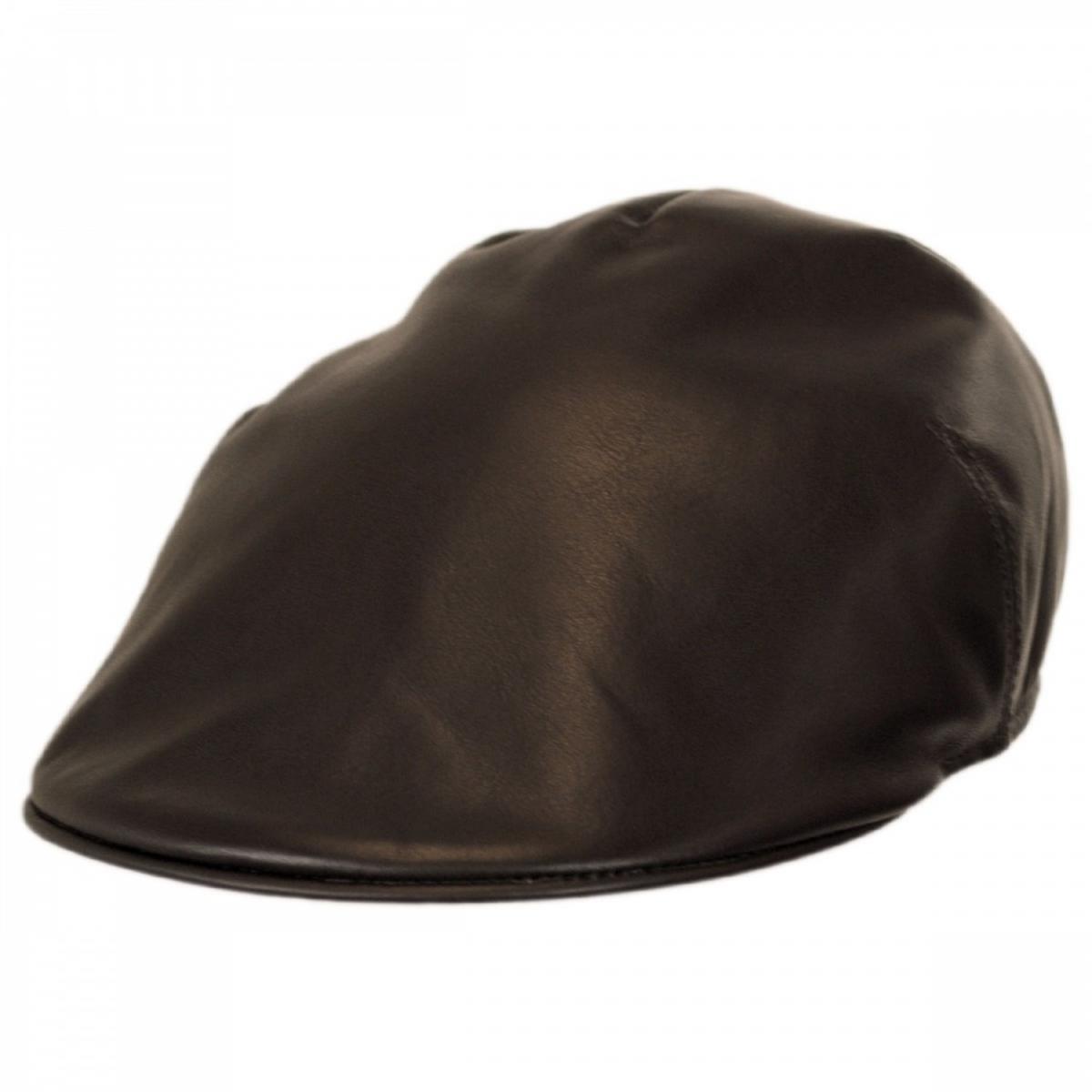 Stefeno Hats | Lambskin Luxe Ascot Cap | 171503 | lead | BROWN