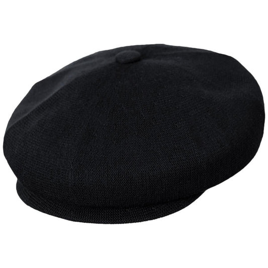 Kangol | Bamboo Hawker Newsboy Cap | 160882 | lead | BLACK