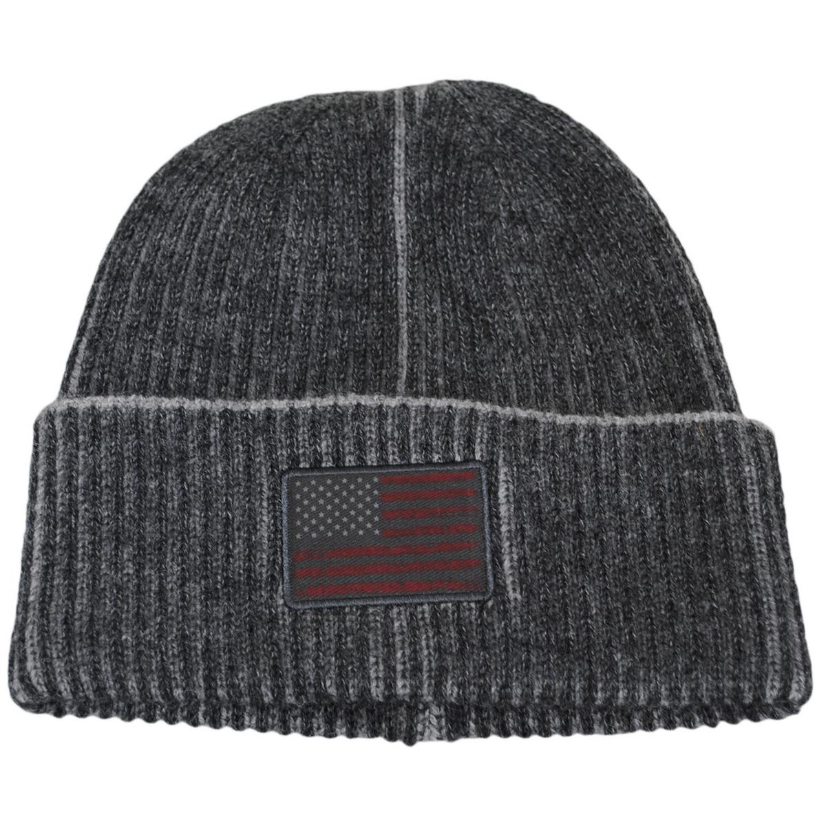 Dorfman Pacific | Constitution Acrylic Knit Beanie Hat | 500043 | lead | CHARCOAL