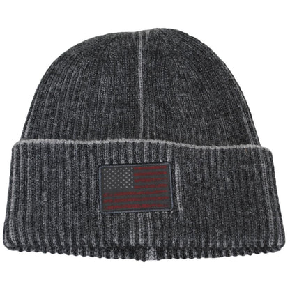 Dorfman Pacific | Constitution Acrylic Knit Beanie Hat | 500043 | lead | CHARCOAL