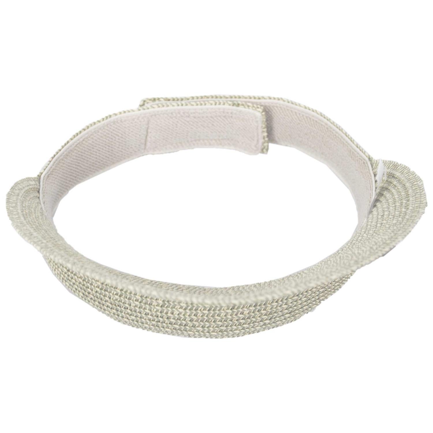 Jeanne Simmons | Toyo Braid Straw Tweed Visor Hat | 196207 | under | KHAKI TWEED