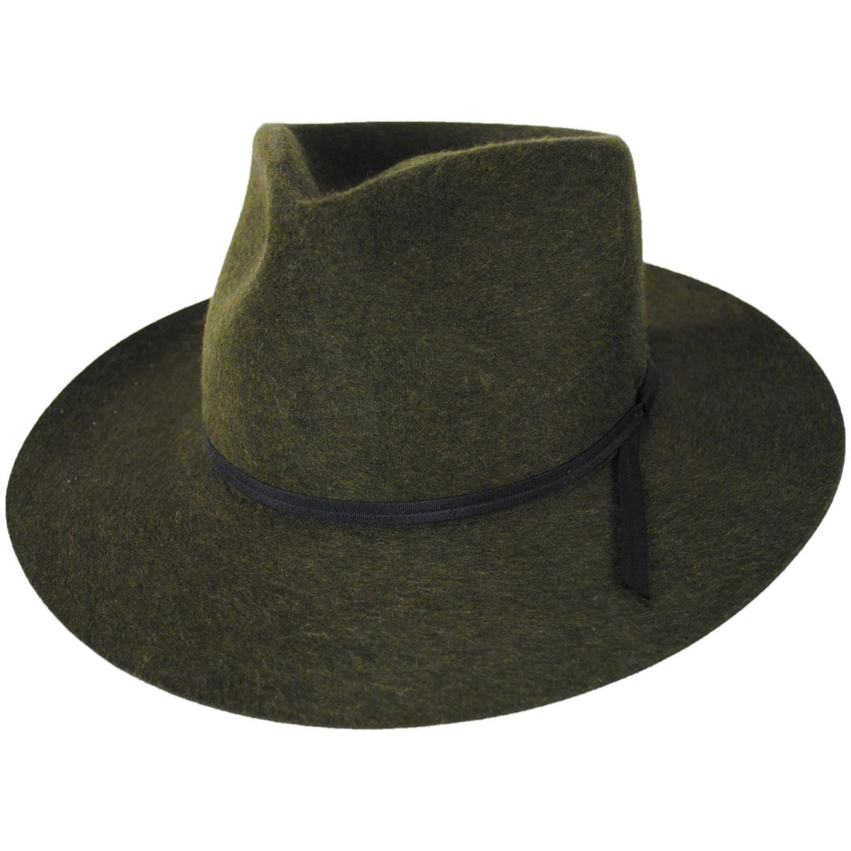Bailey 1922 | Runnel Wool Felt Fedora Hat | 130319 | lead | NU LODEN MIX