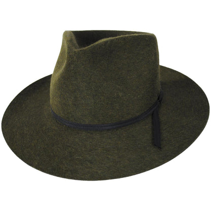 Bailey 1922 | Runnel Wool Felt Fedora Hat | 130319 | lead | NU LODEN MIX