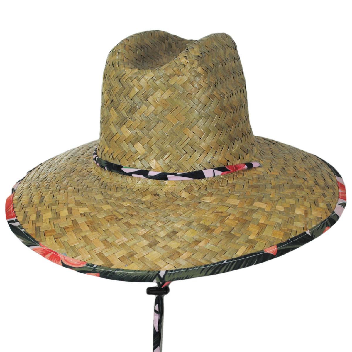 Peter Grimm | Kenny Green Leaf Straw Lifeguard Hat | 127211 | lead | NATURAL