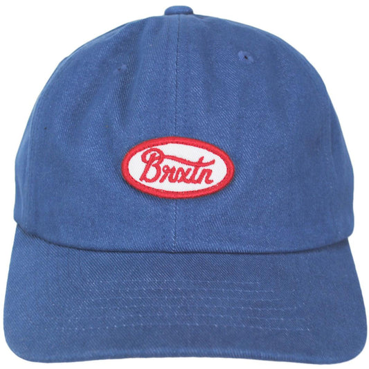BRIXTON HATS | Parsons Denim LP Strapback Baseball Cap Dad Hat | 201844 | front | DENIM