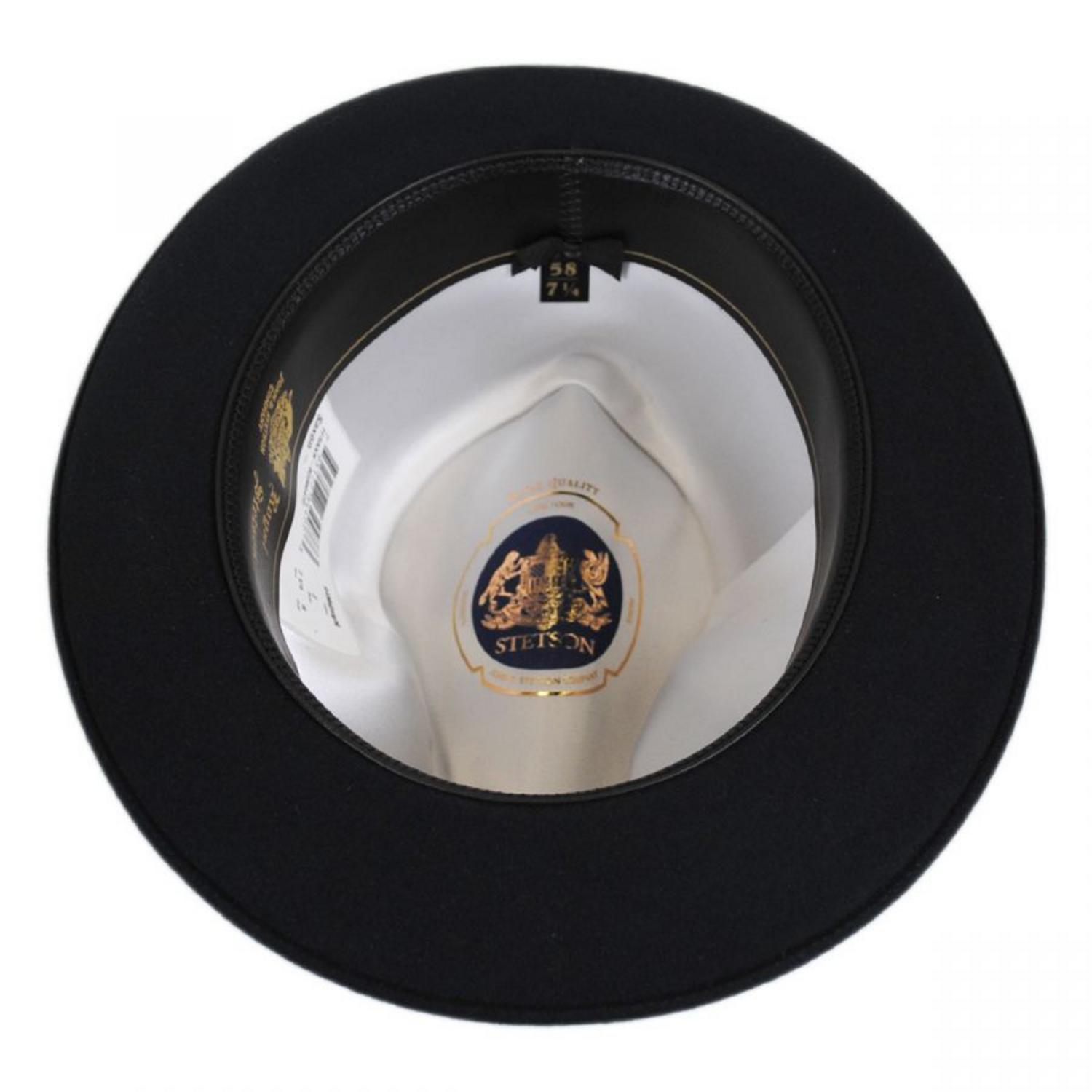 Stetson | Saxon Fur Felt Fedora Hat - Midnight Blue | 130609MB | under | MIDNIGHT