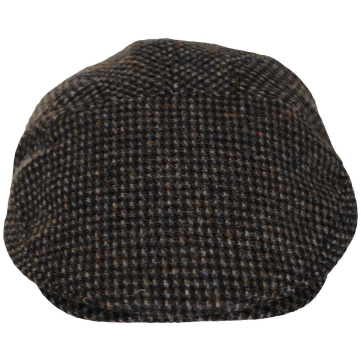 Bailey 1922 | Penner Wool Blend Check Ivy Cap | 167228 | front | BLACK SUB CHECK