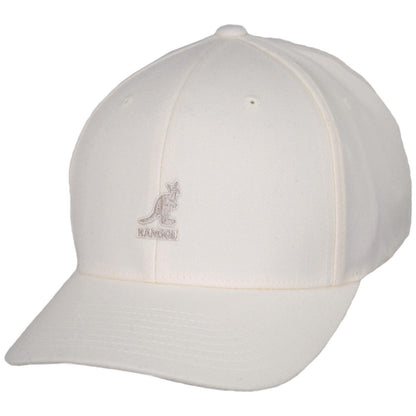 Kangol | Logo Wool Flexfit Fitted Baseball Cap | 201104 | lead | WHITE