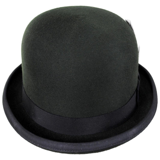Bailey 1922 | Heritage Harker Wool Felt Bowler Hat | 130032 | front | HEMLOCK