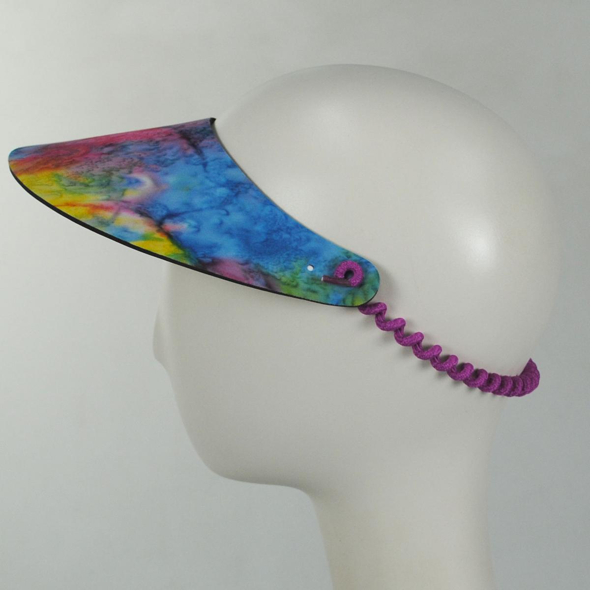 The Incredible Sunvisor | Springlace TyeDye Sunvisor | 196374 | profile | MULTI
