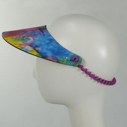 The Incredible Sunvisor | Springlace TyeDye Sunvisor | 196374 | profile | MULTI