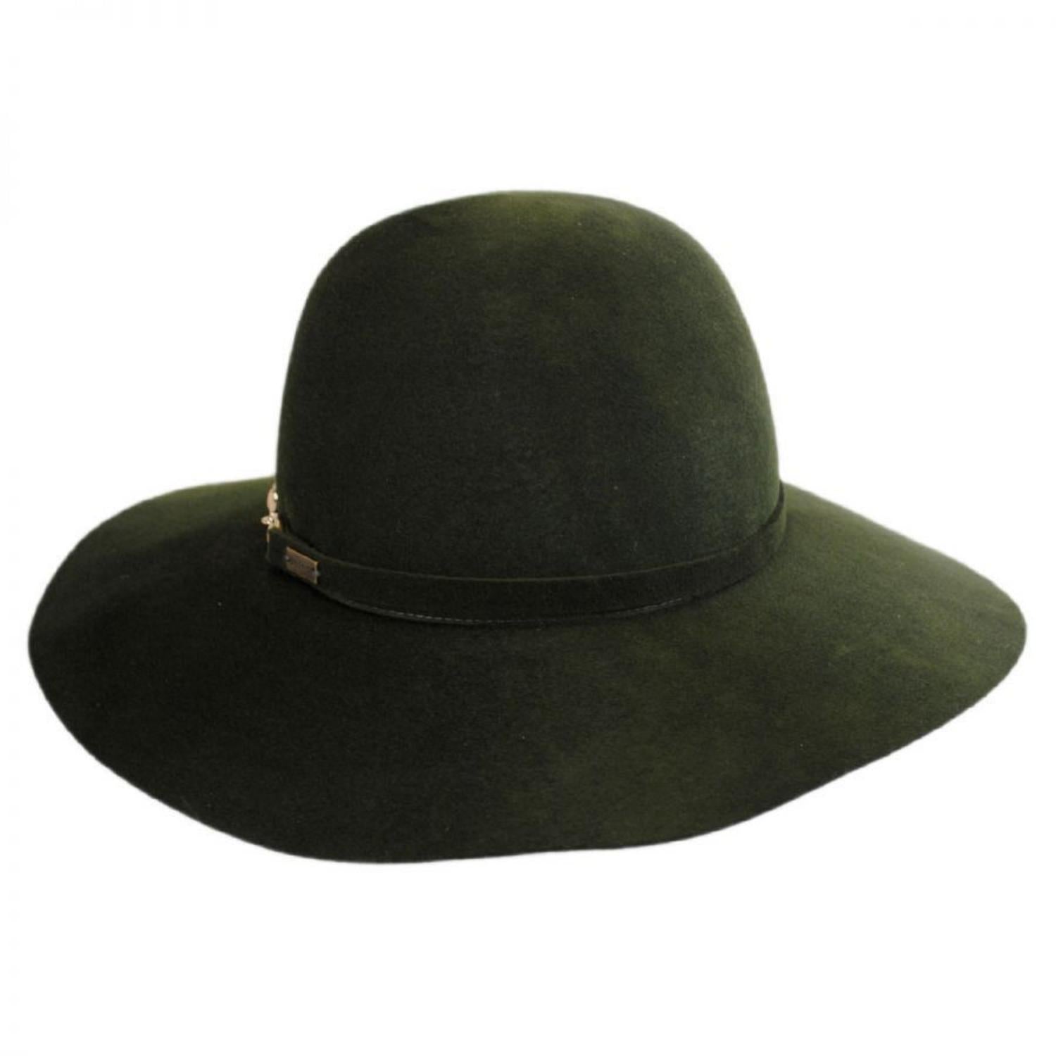 Betmar | Hannah Wool LiteFelt Floppy Hat | 123197 | front | OLIVE GREEN
