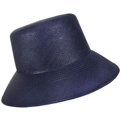 BRIXTON HATS | Lopez Vent Crown Panama Straw Sun Hat | 104052 | profile | NAVY
