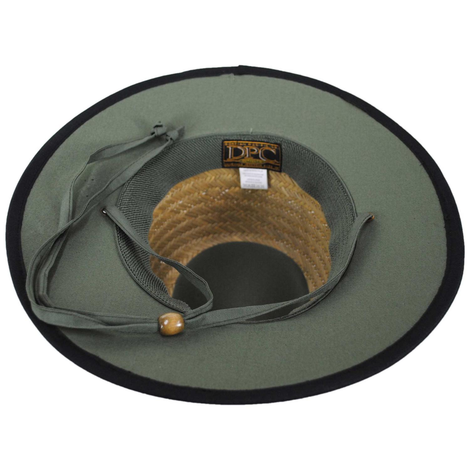 Dorfman Pacific | Rush Straw Outback Hat | 126042 | under | NATURAL