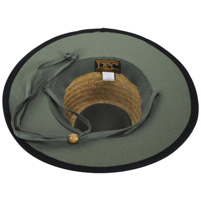 Dorfman Pacific | Rush Straw Outback Hat | 126042 | under | NATURAL