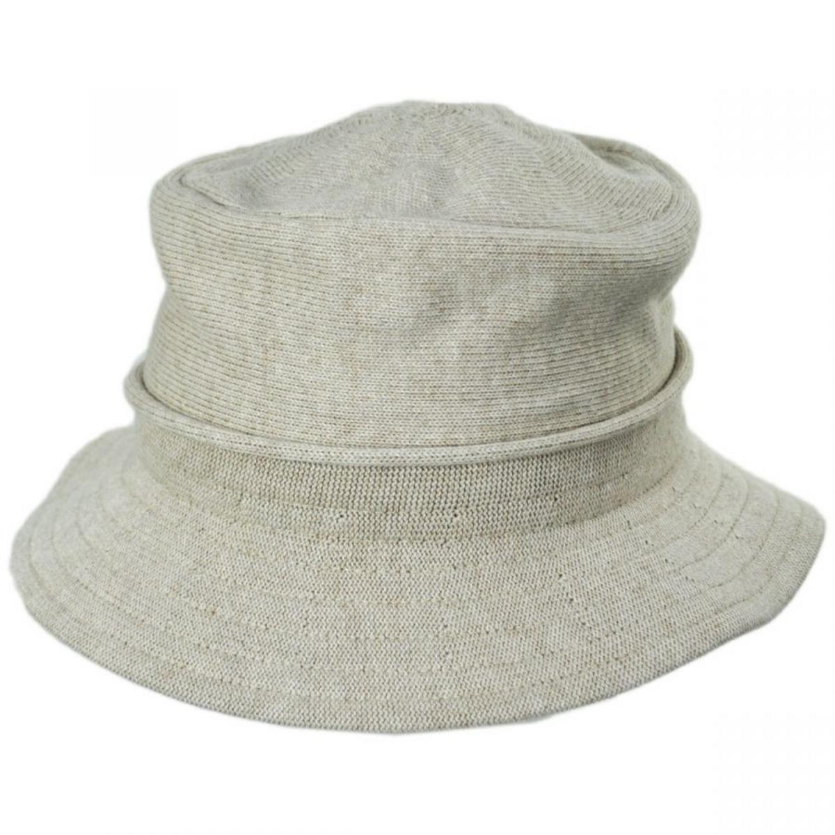 Parkhurst | Beach Cotton Knit Bucket Hat | 187151 | lead | SANDSTONE