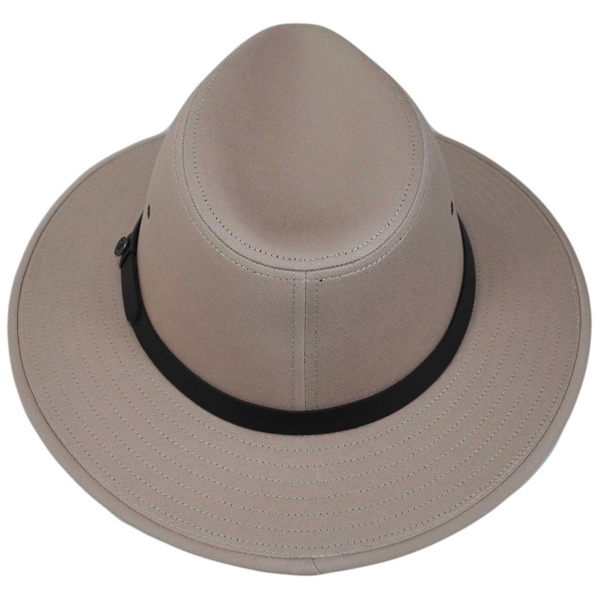 Jaxon Hats | Cotton Safari Fedora Hat | 147250 | top | BRITISH TAN