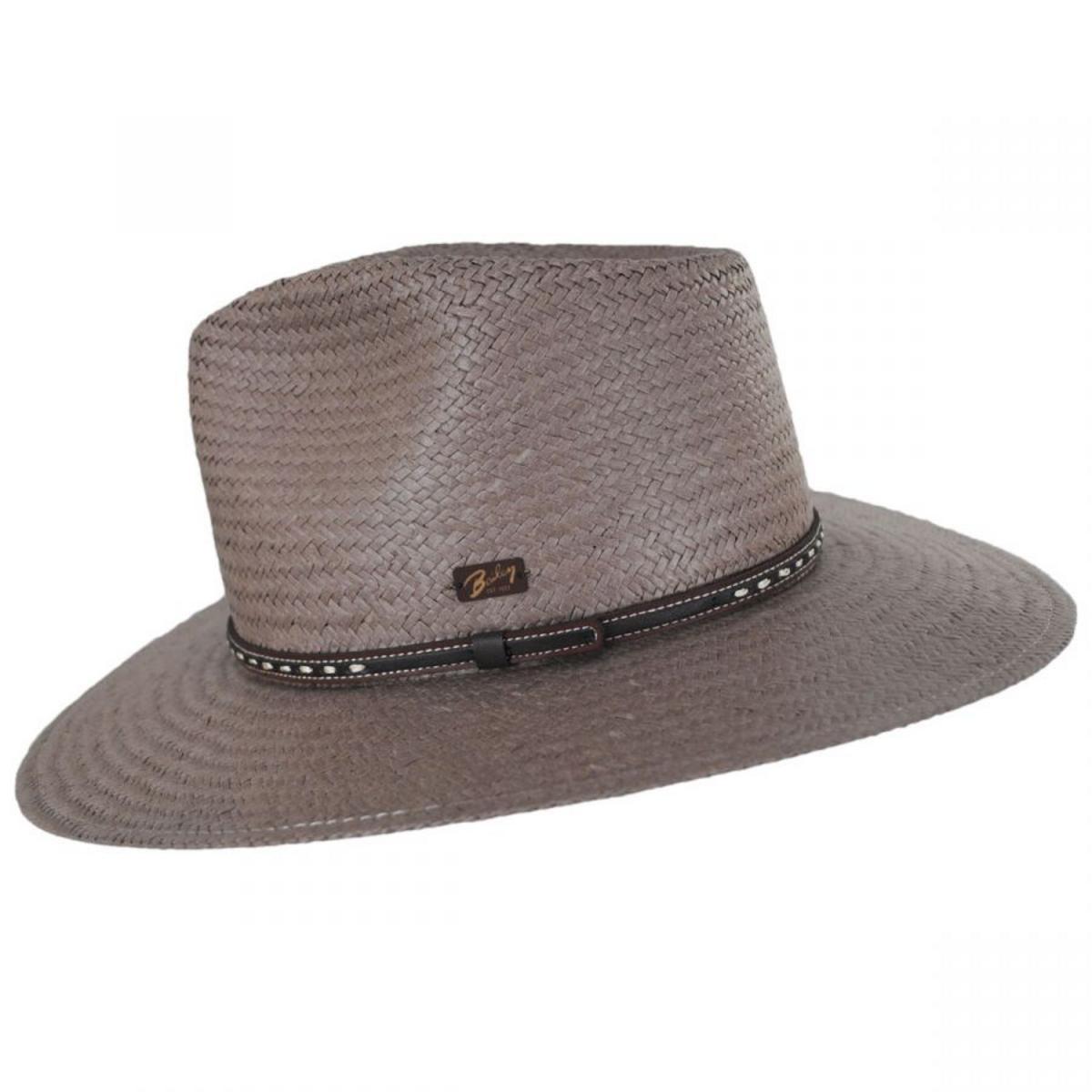 Bailey 1922 | Ore Raindura Straw Blend Outback Hat | 127725 | profile | STONE
