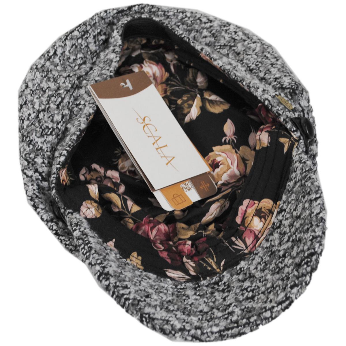 Scala | Donna Boucle Knit Chauffeur Cap | 106422 | under | GREY