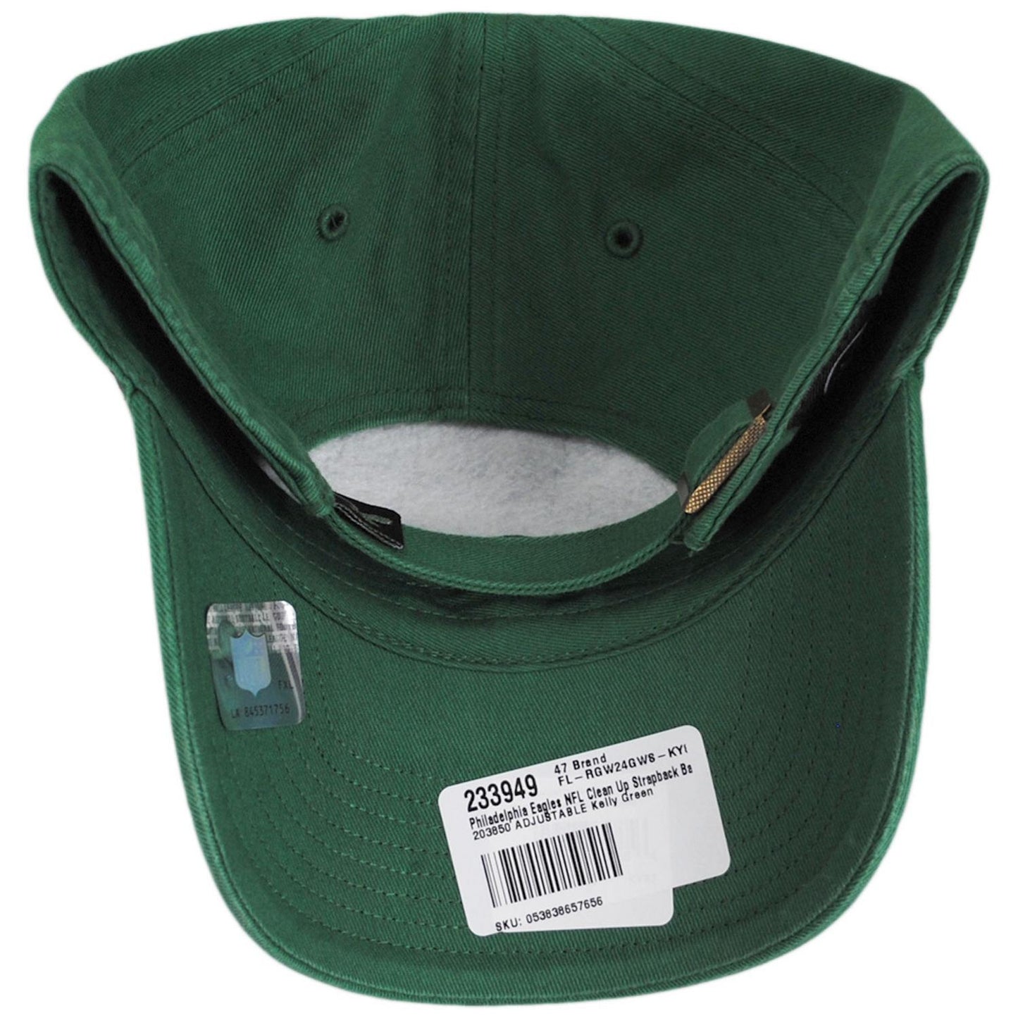 47 Brand | Philadelphia Eagles NFL Clean Up Strapback Baseball Cap Dad Hat | 203850 | under | KELLY