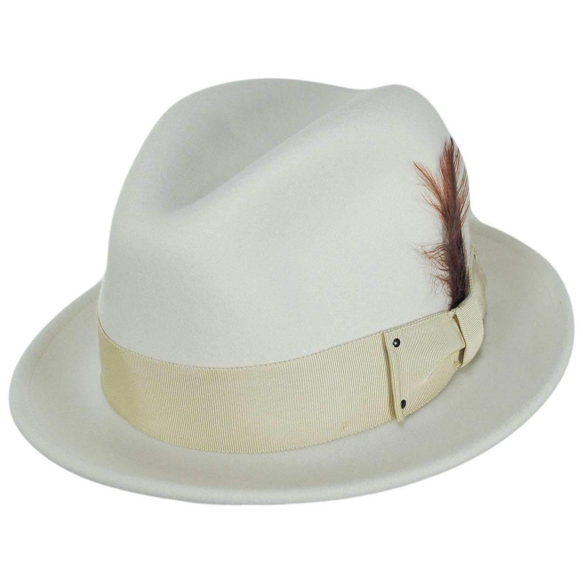 Bailey 1922 | Tino Wool LiteFelt Trilby Fedora Hat | 130008 | lead | CHALK