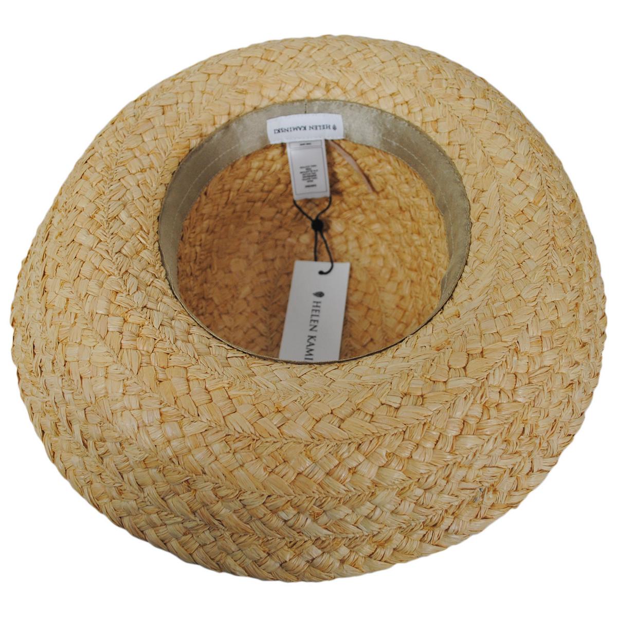 Helen Kaminski | Classic 5 Raffia Wide Braid Sun Hat | 120802 | under | NATURAL/BLACK