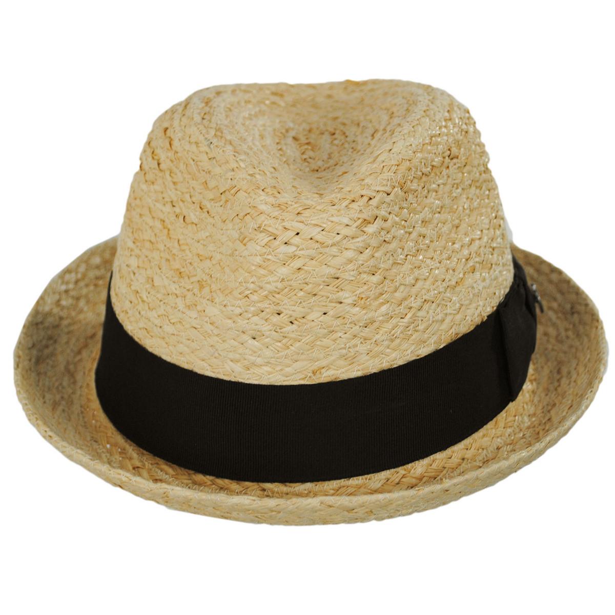 Wholesale Oceanside Raffia Straw Fedora Hat B2B Pre-Pack