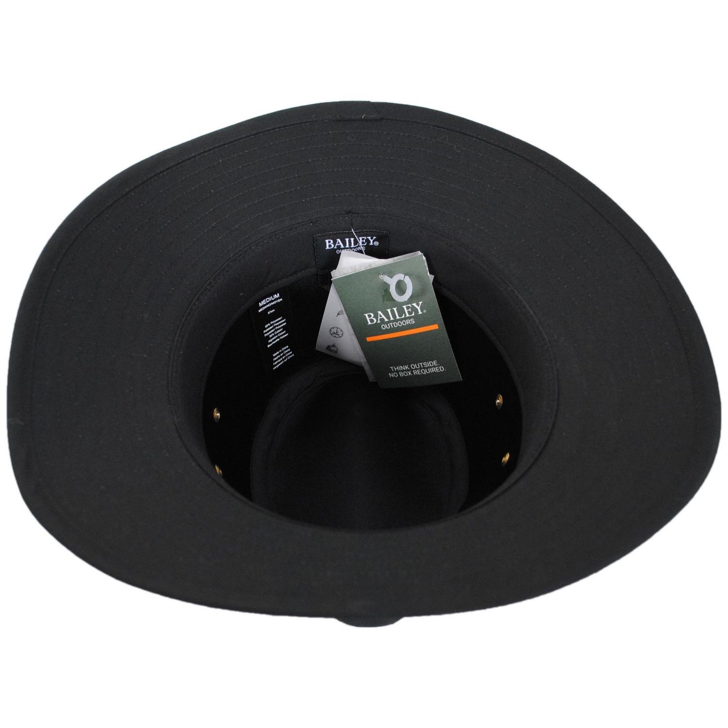 Bailey 1922 | Dalton Cotton Blend Rain Safari Fedora Hat | 147433 | under | BLACK