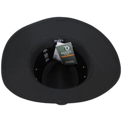 Bailey 1922 | Dalton Cotton Blend Rain Safari Fedora Hat | 147433 | under | BLACK