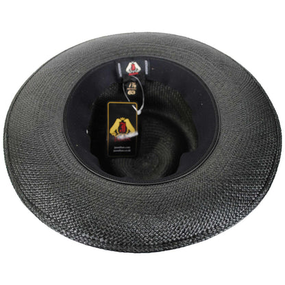 Jaxon Hats | Slicker Grade 8 Panama Straw Fedora Hat | 127151 | under | BLACK