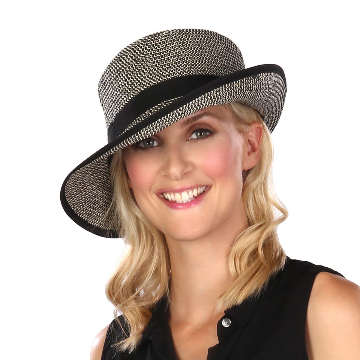 Physician Endorsed | Pitch Perfect Framer Toyo Straw Cloche Hat | 102727 | lsftwo | BLACK