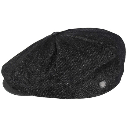 BRIXTON HATS | Brood Baggy Denim Newsboy Cap | 161584 | profile | BLACK DENIM/BLACK