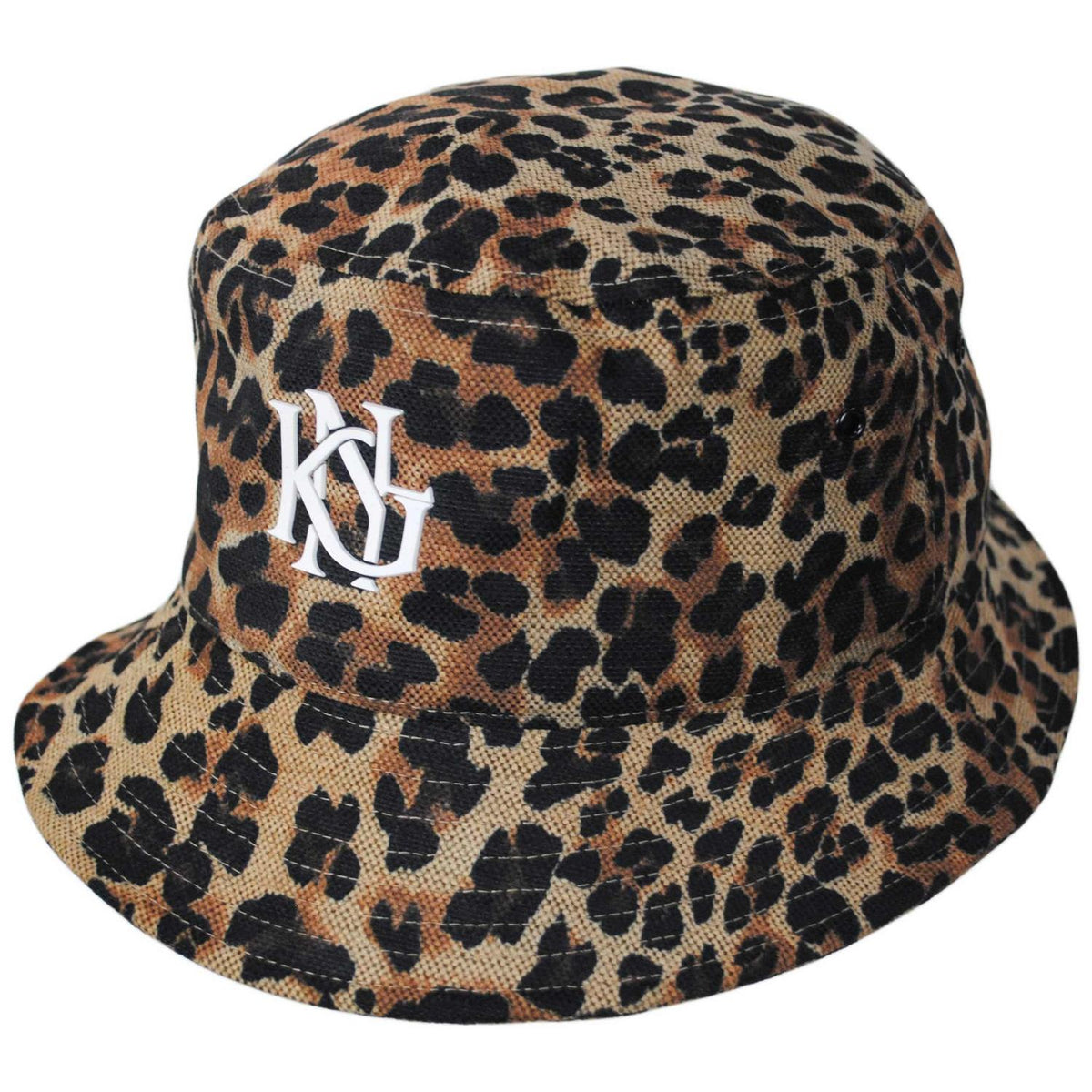 Kangol | Interlock Earflap Bucket Hat | 185851 | lead | LEOPARD TAN