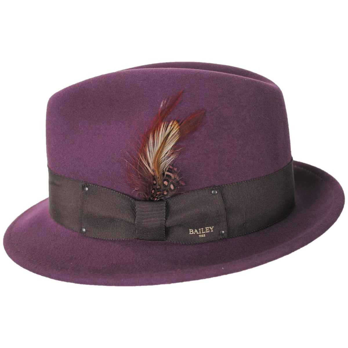 Bailey 1922 | Tino Wool LiteFelt Trilby Fedora Hat | 130008 | profile | COCOA POWDER