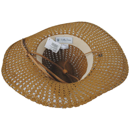 Kathy Jeanne | Shoreline Twisted Toyo Lifeguard Hat | 100733 | under | BROWN