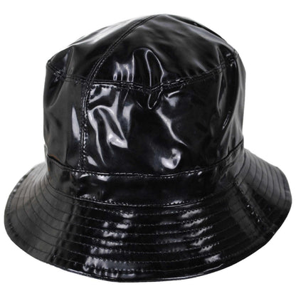 sur la tete | Vinyl Rain Bucket Hat | 186301 | lead | BLACK