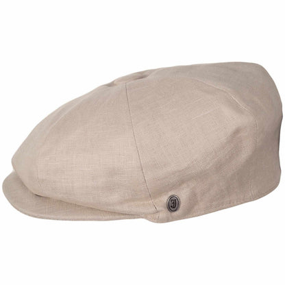 Jaxon Hats | Linen and Cotton Newsboy Cap | 167774 | profile | NATURAL