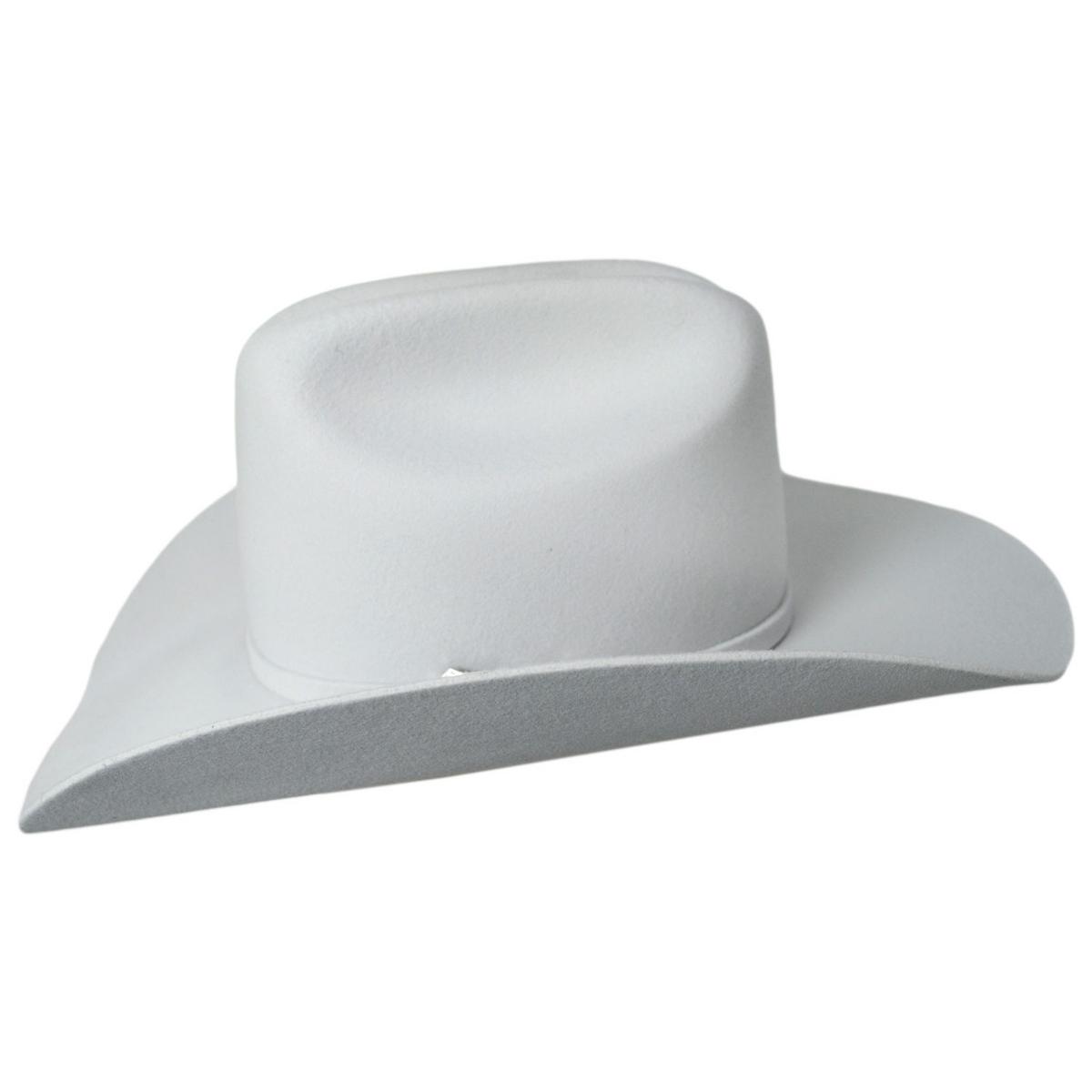 Bailey Western | Pageant II Wool Felt Western Hat | 130135 | profile | WHITE