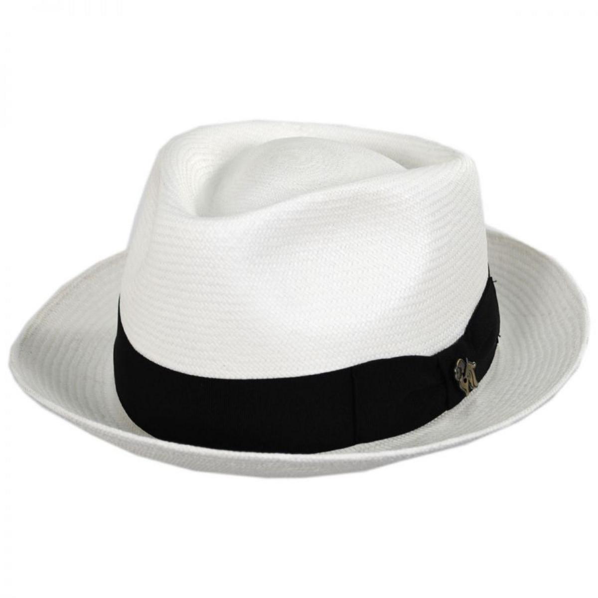 Bigalli | Quickstep Grade 8 Panama Straw Fedora Hat | 129201 | lead | WHITE