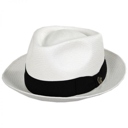 Bigalli | Quickstep Grade 8 Panama Straw Fedora Hat | 129201 | lead | WHITE